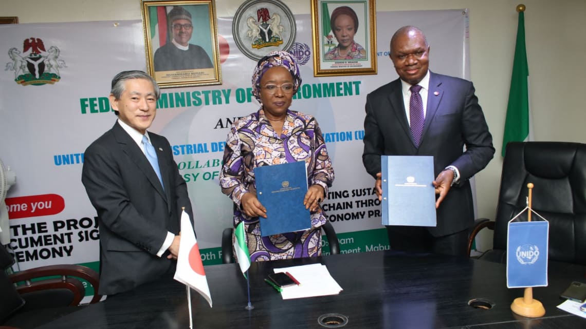 Government of Nigeria, Japan, UNIDO launch US$2.8m sustainable plastic value chains project