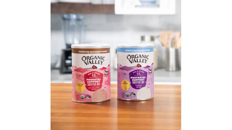 Organic Valley launches new prenatal and postnatal support smoothie mixes
